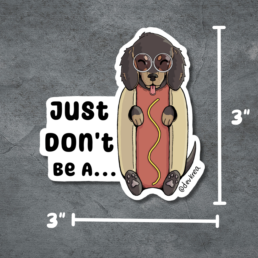 Weiner Dog | 3" | Deviant Kreations