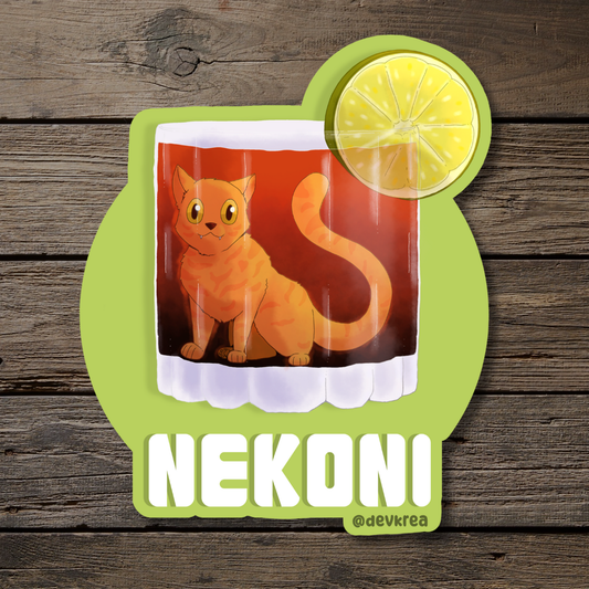 Nekoni | 3" Vinyl | Cat-tail Sticker | Deviant Kreations