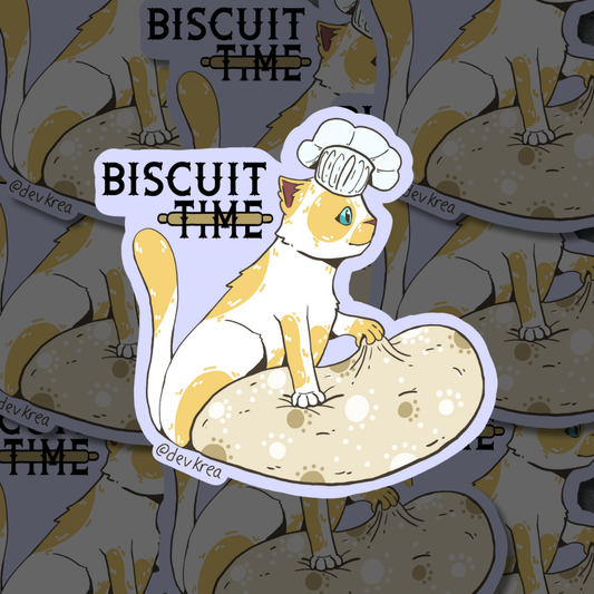 Biscuit Time | 3" Sticker | Deviant Kreations