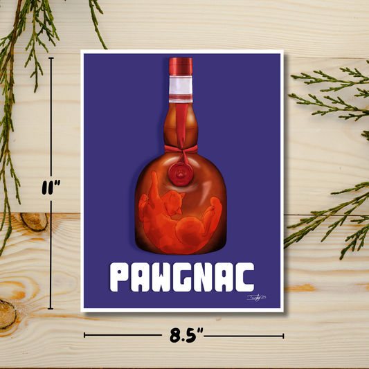 Pawgnac Cat-tail | Satin 8.5"x11"  Print | Deviant Kreations