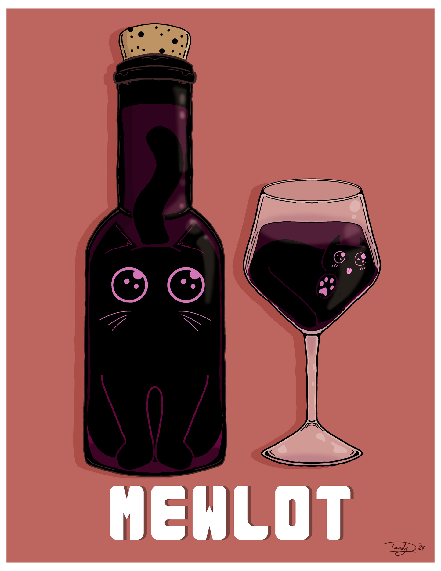 Mewlot Cat-tail Print | Deviant Kreations