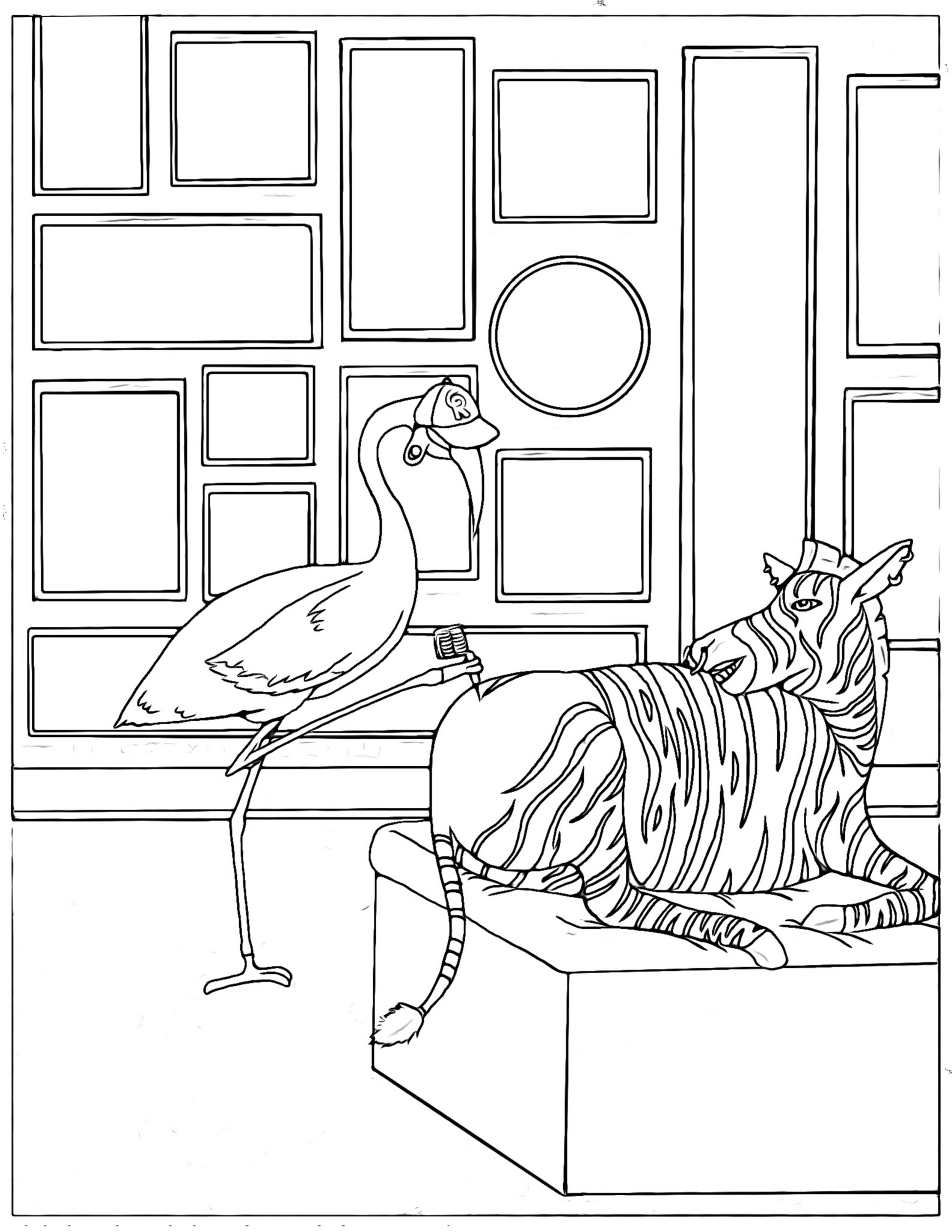 Fun Collection of Digital Cryptids and Animals Coloring Pages (12 pages) | Deviant Kreations - Deviantkreations - animals, Coloring Page, cryptid, Digital