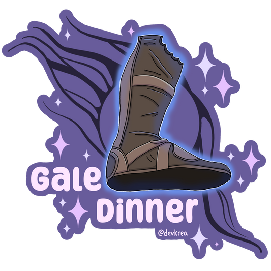 Gale Dinner Sticker | 3" Matte | Deviant Kreations