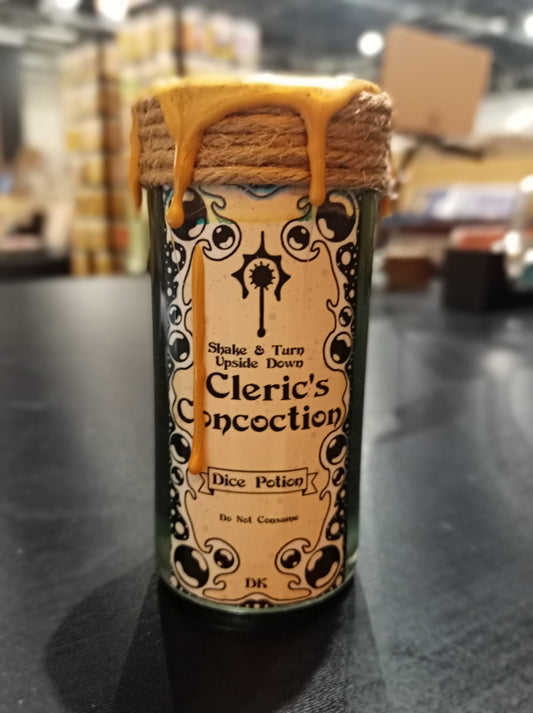 Cleric's Concoction Floating Dice Potion | TTRPG | Deviant Kreations - Deviantkreations