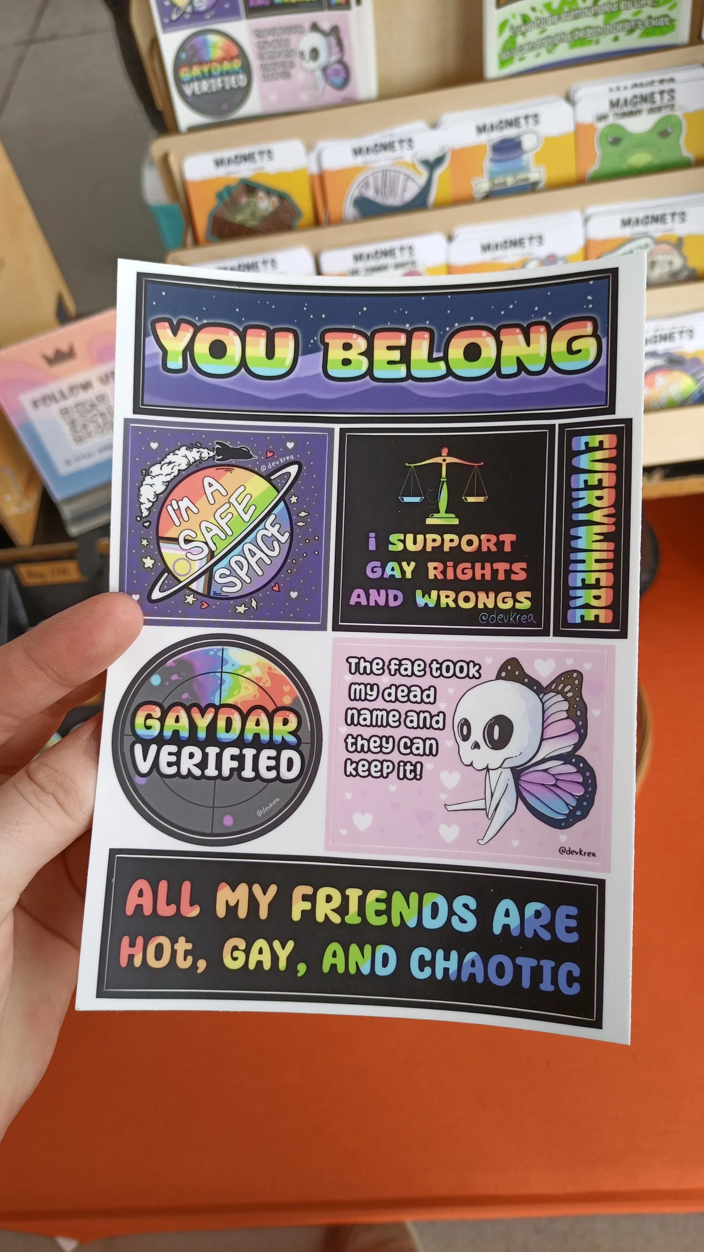 Pride Sticker Sheet | 5"x7" | Deviant Kreations