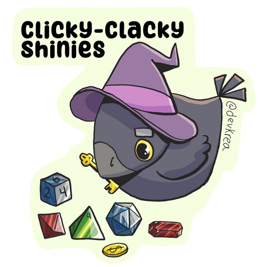 PREORDER Clicky-clacky Crow 3" | Deviant Kreations