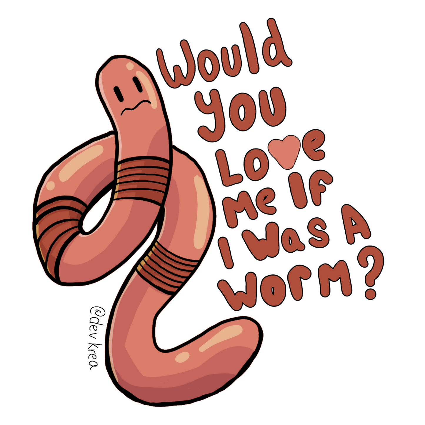 Sensitive Worm | 3" | Deviant Kreations