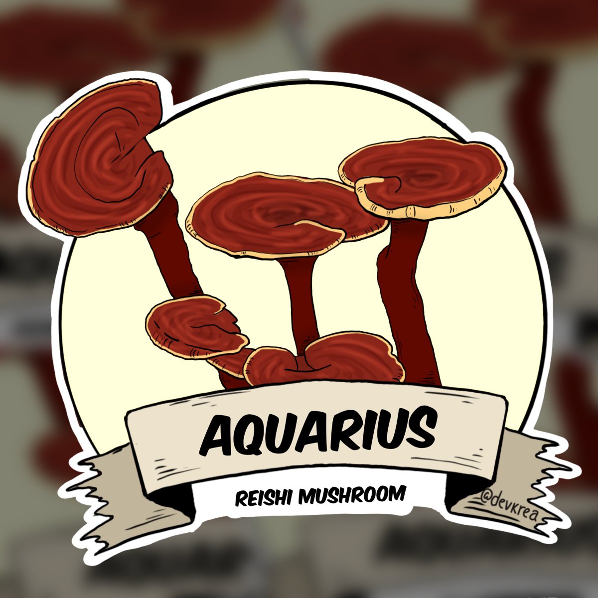 Aquarius Zodiac 3" Vinyl Sticker | Deviant Kreations - Deviantkreations