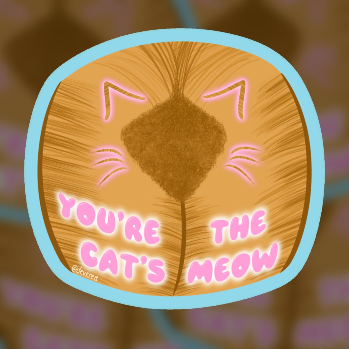 Cats Meow 3" Vinyl Sticker | 18+| Deviant Kreations - Deviantkreations