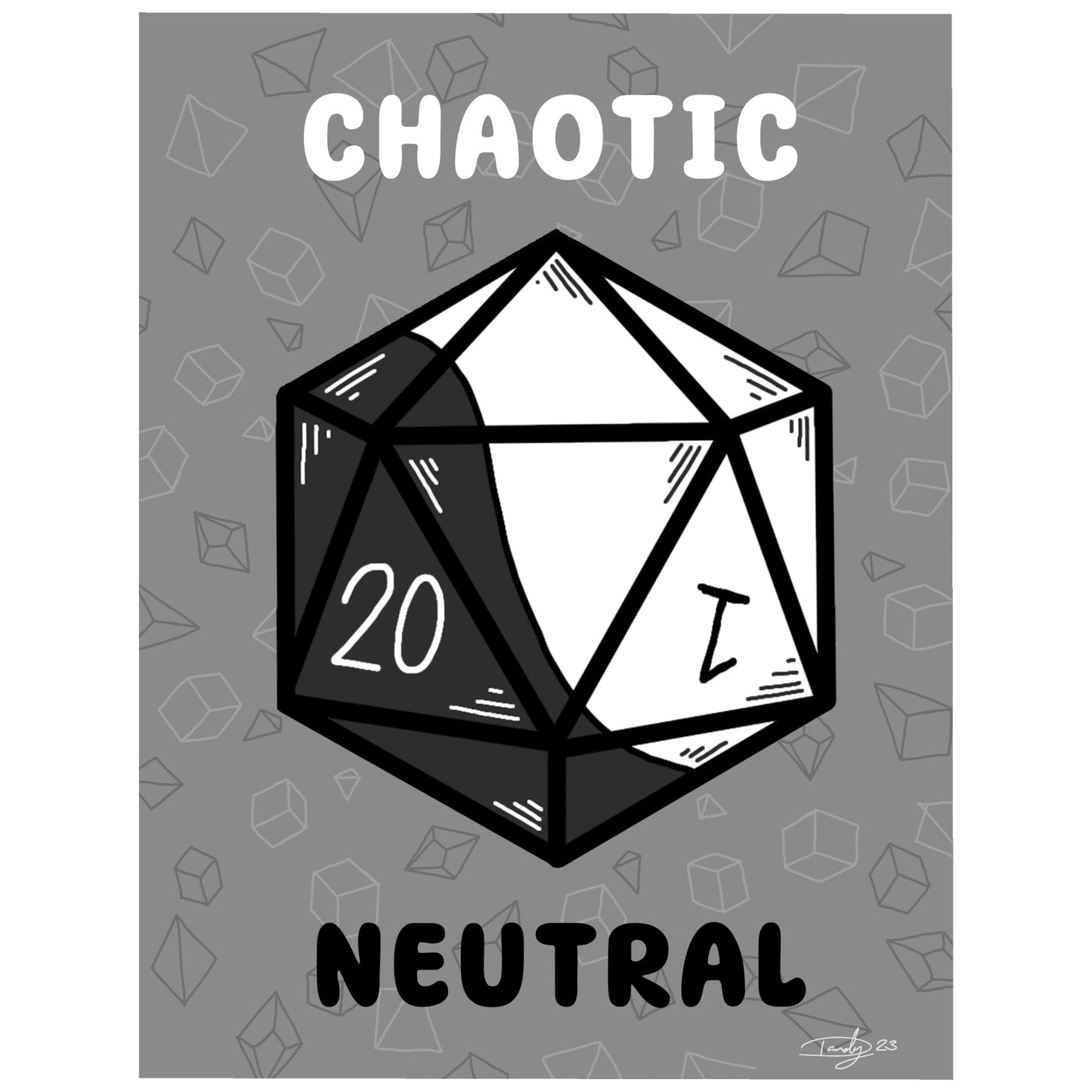 Chaotic Neutral Print | Wall Art | 8.5"x11" | Deviant Kreations - Deviantkreations