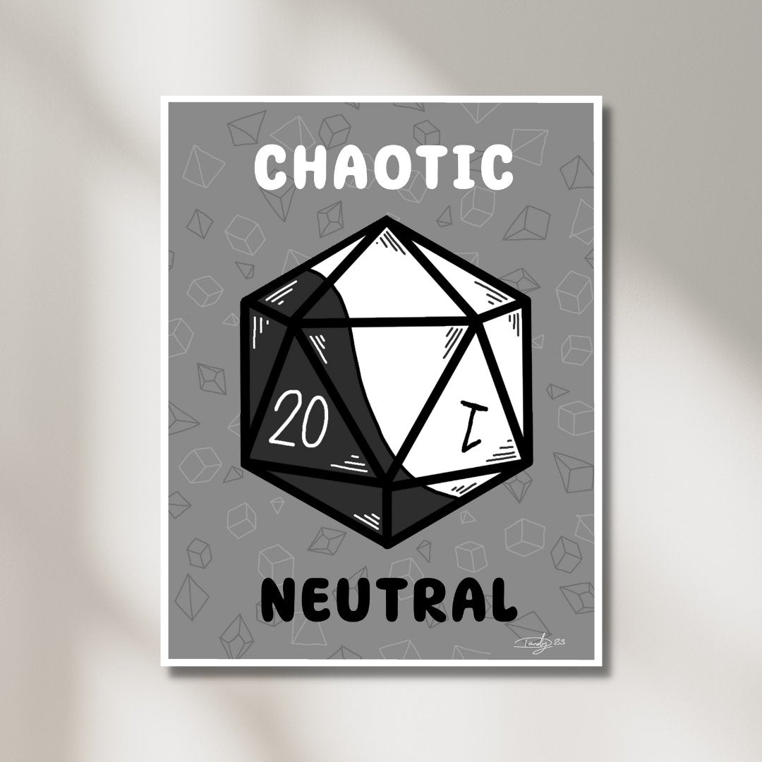 Chaotic Neutral Print | Wall Art | 8.5"x11" | Deviant Kreations - Deviantkreations