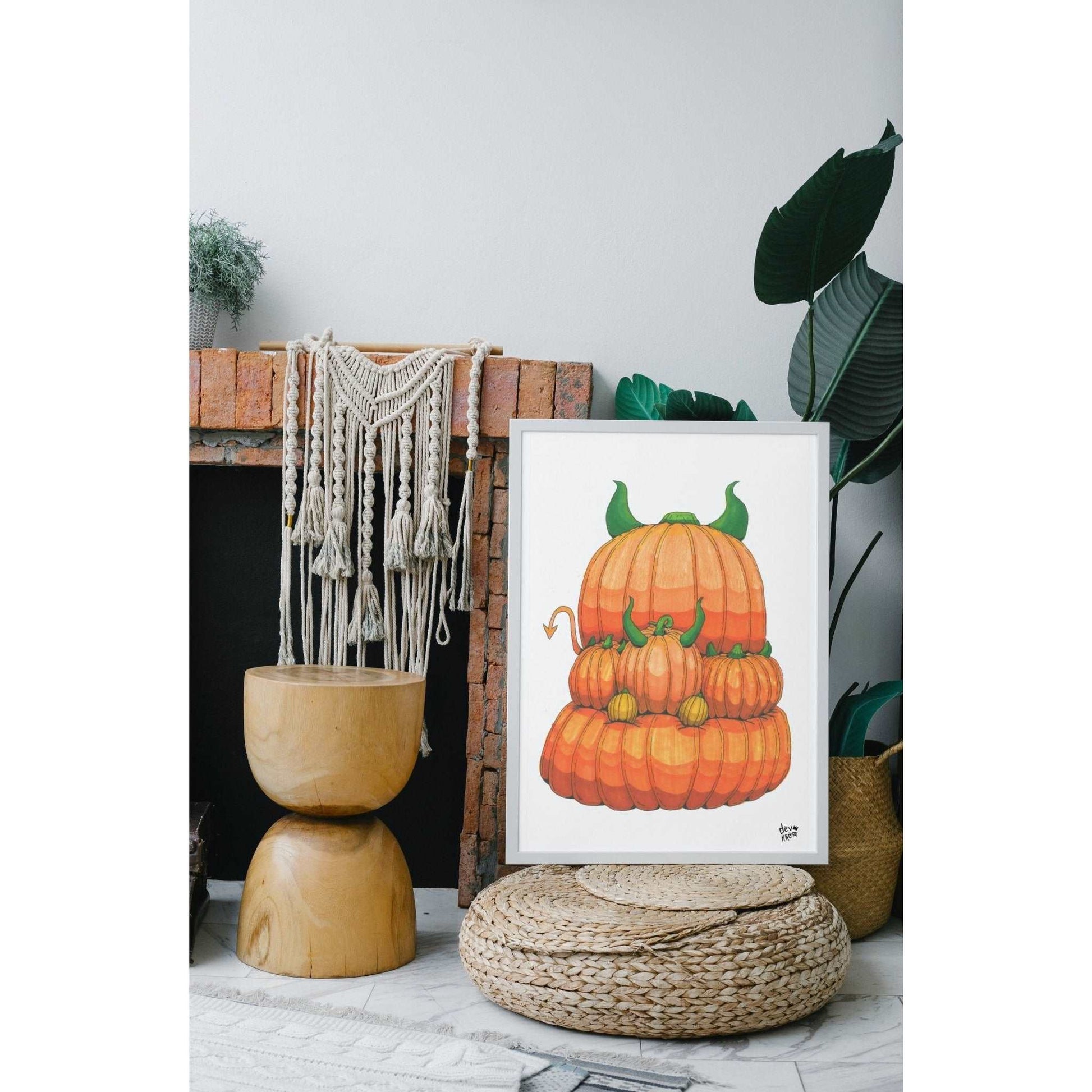Devilish Pumpkins Print | DevKrea - Deviantkreations