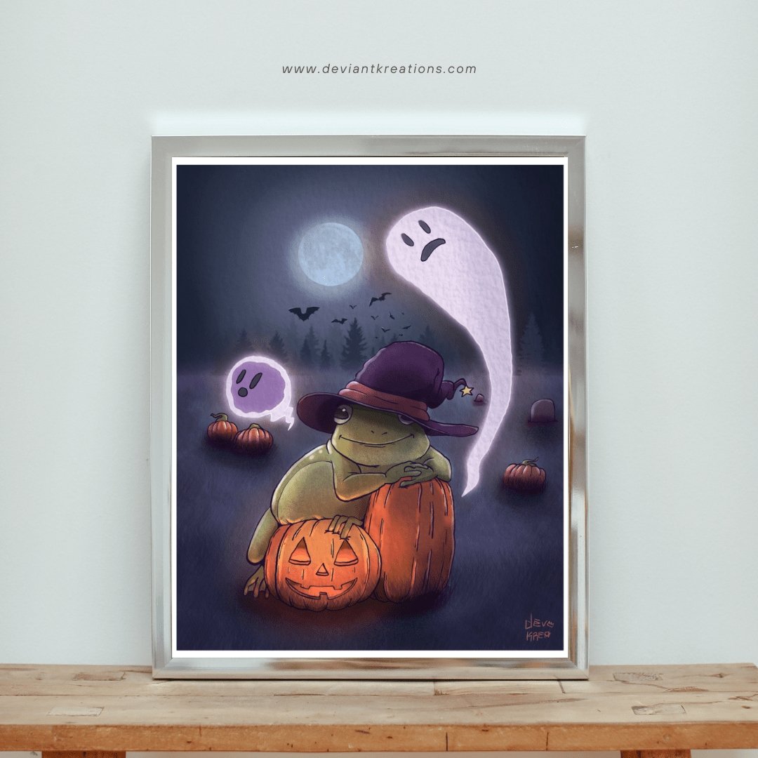 Frog Witch Print | DevKrea - Deviantkreations