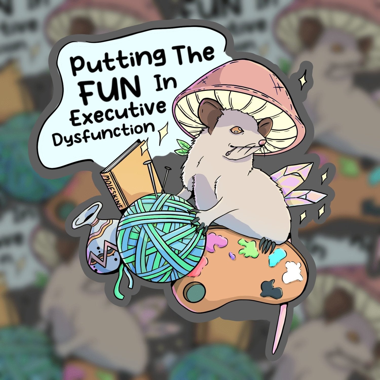 Fun in Dysfunction Sticker | 3" | DevKrea - Deviantkreations