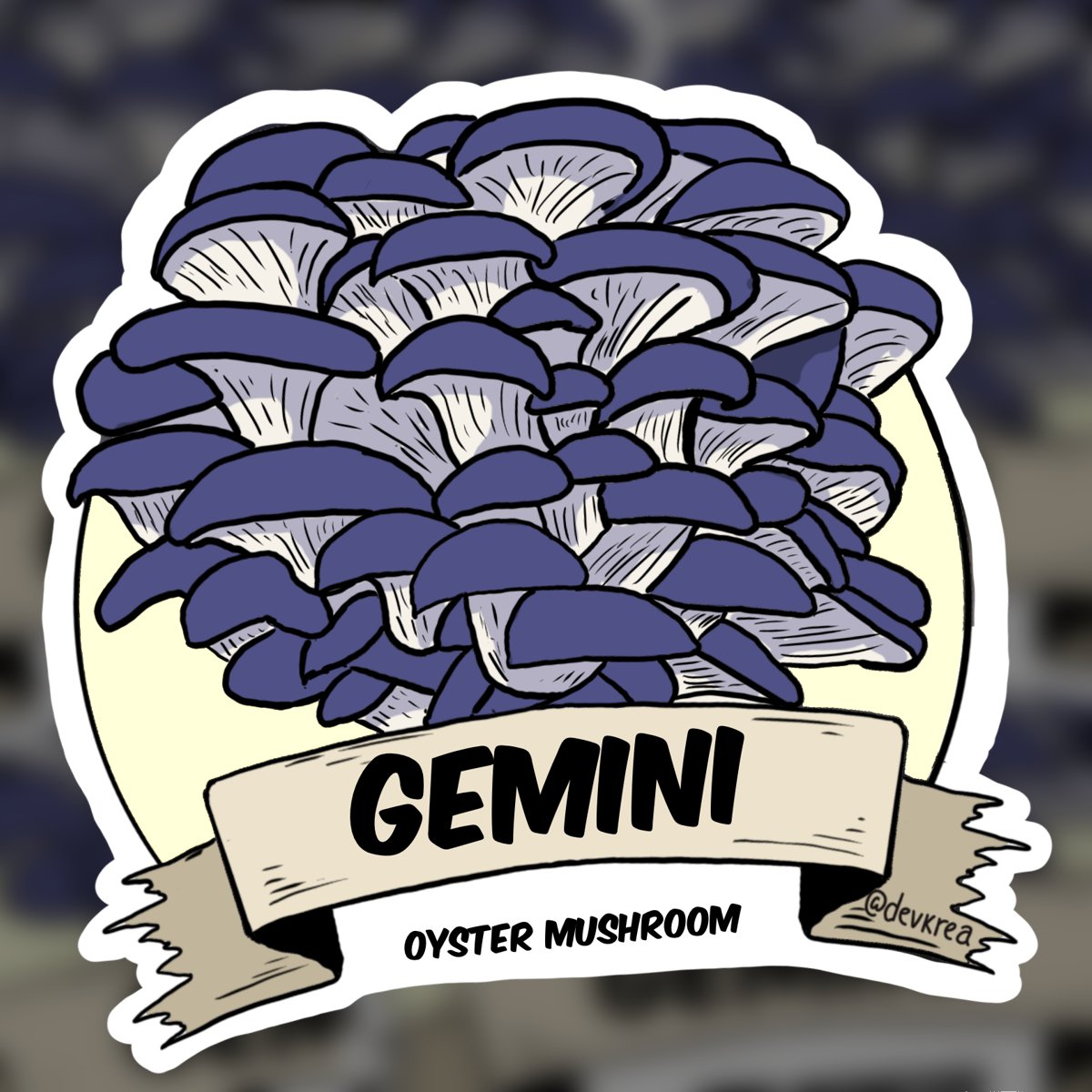 Gemini Zodiac 3" Vinyl Sticker - Deviantkreations