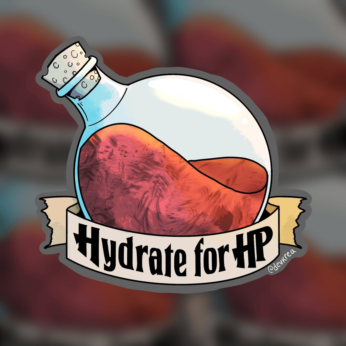 Hydrate for HP 3" Sticker | DevKrea - Deviantkreations