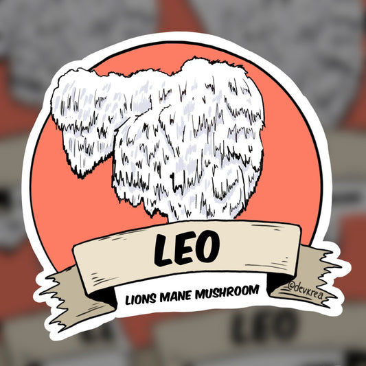 Leo Zodiac 3" Vinyl Sticker | Deviant Kreations - Deviantkreations