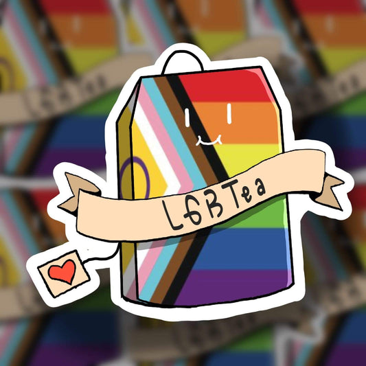 LGBTea Tea Bag Sticker | 3" | DevKrea - Deviantkreations