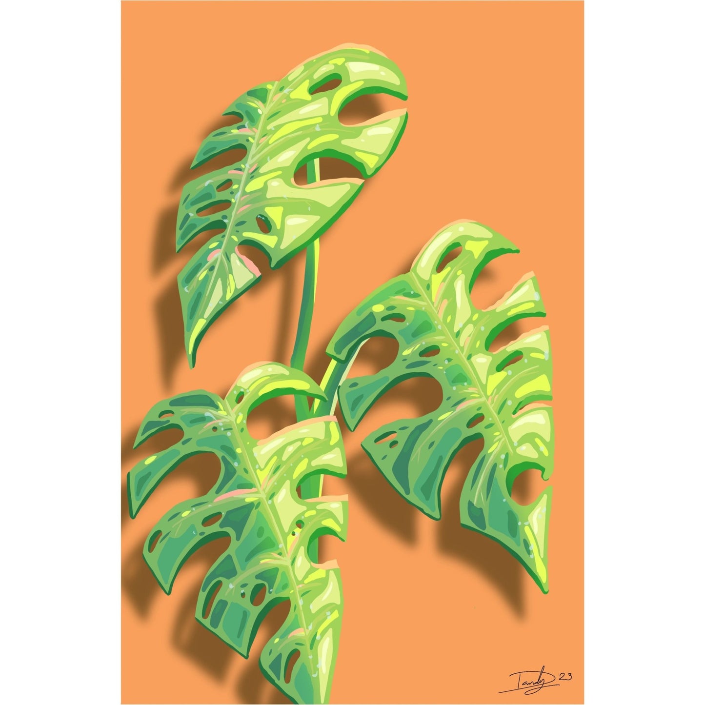 Monstera Print | Wall Art | 8.5"x11" - 12"x18" | Deviant Kreations - Deviantkreations