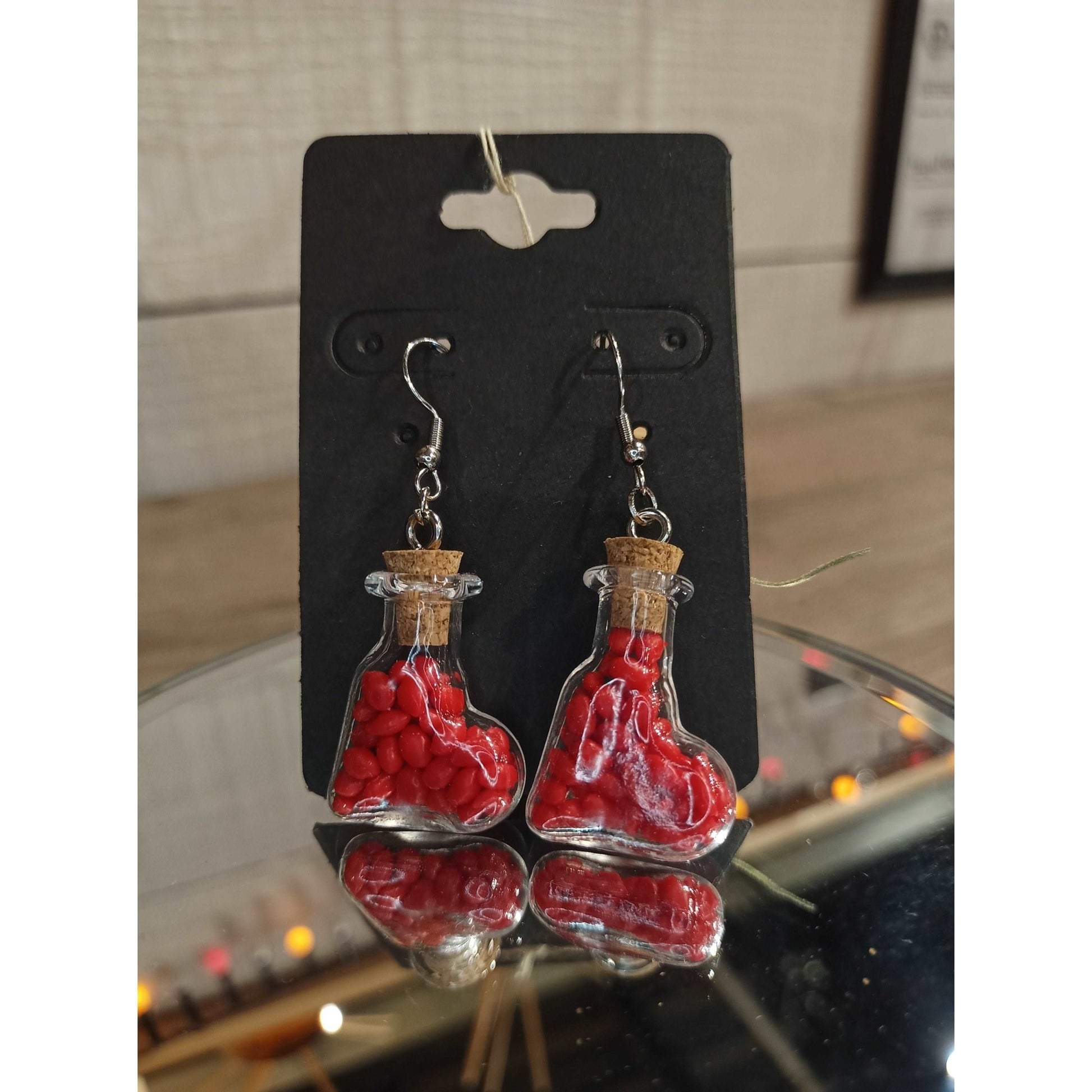 Recycled Potion Earrings | Jewelry | Deviant Kreations - Deviantkreations