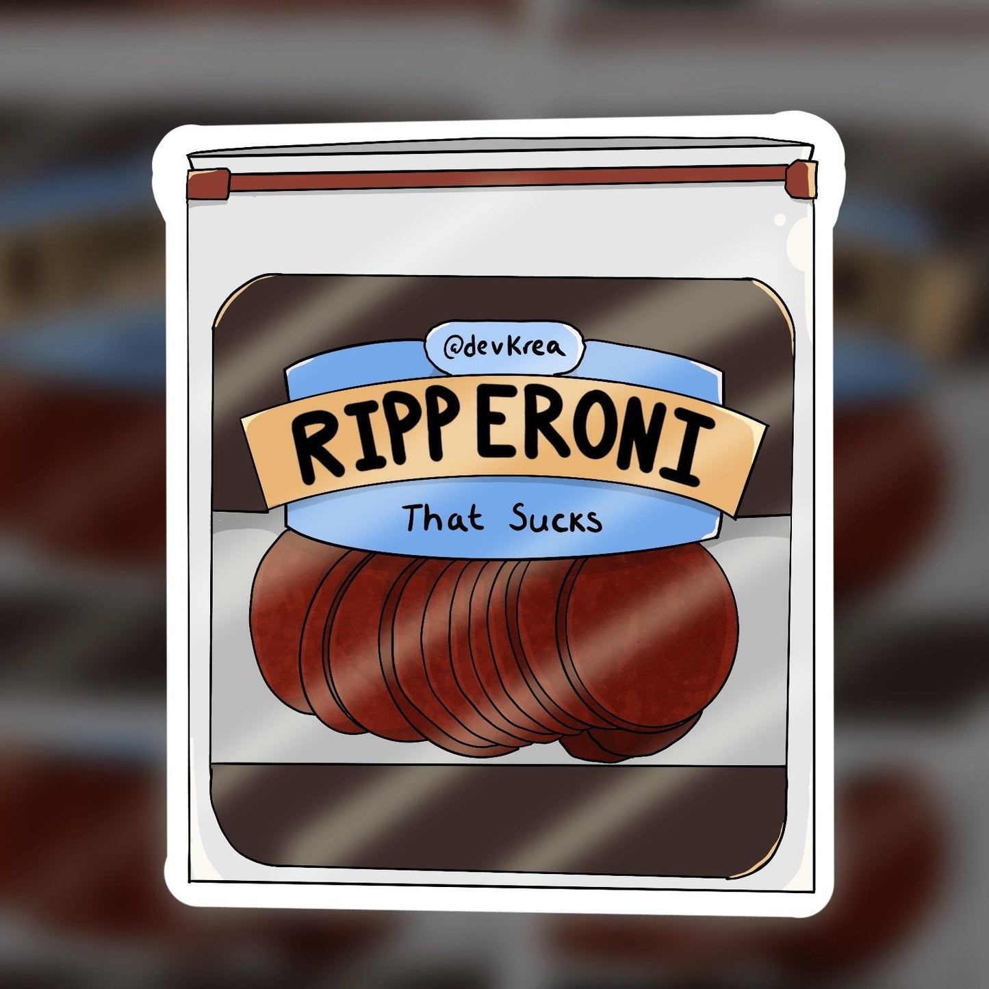 Ripperoni Sticker | 3" | DevKrea - Deviantkreations