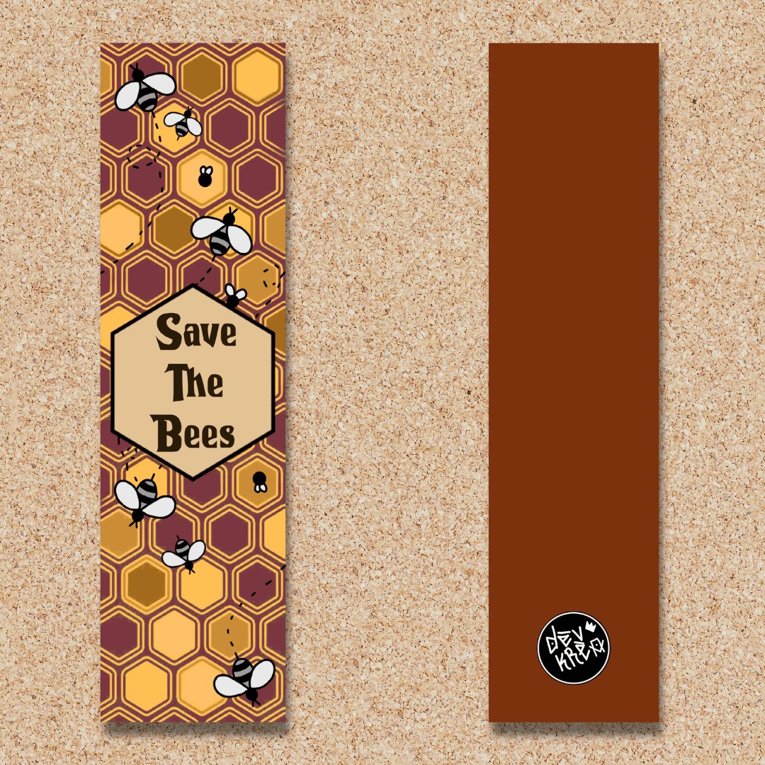 Save The Bees Bookmark | DevKrea - Deviantkreations