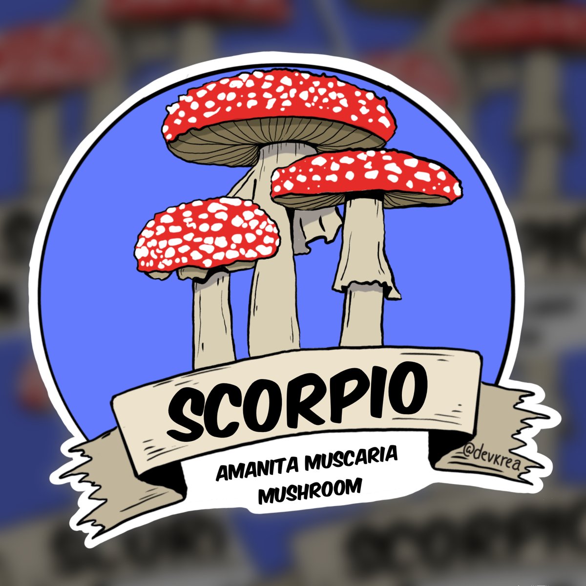 Scorpio Zodiac 3" Vinyl Sticker | Deviant Kreations - Deviantkreations