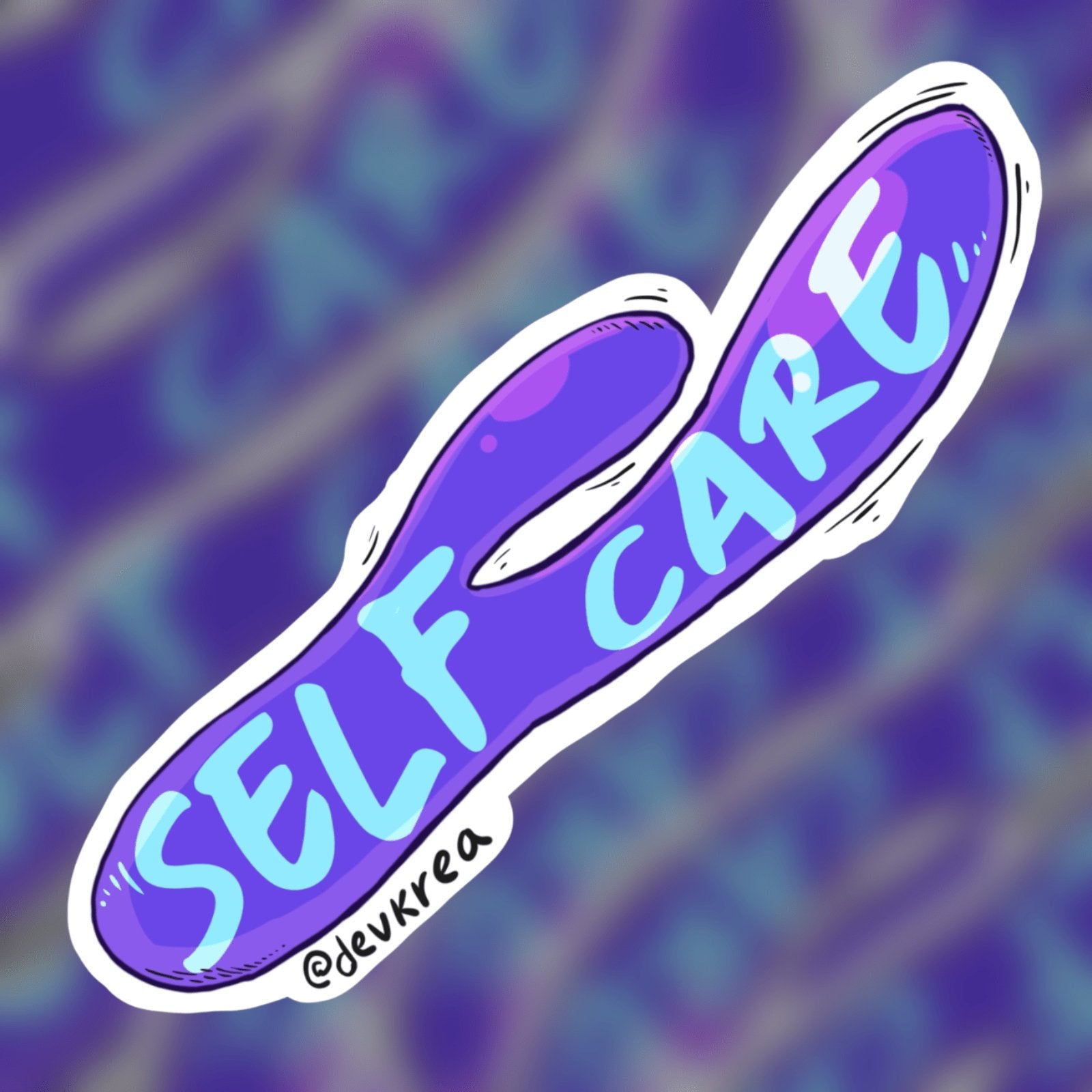 Self Care Vinyl Sticker | 3" | 18+ | Devkrea - Deviantkreations