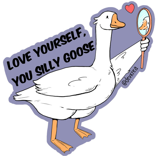 Silly goose 3" Magnet | Deviant Kreations - Deviantkreations