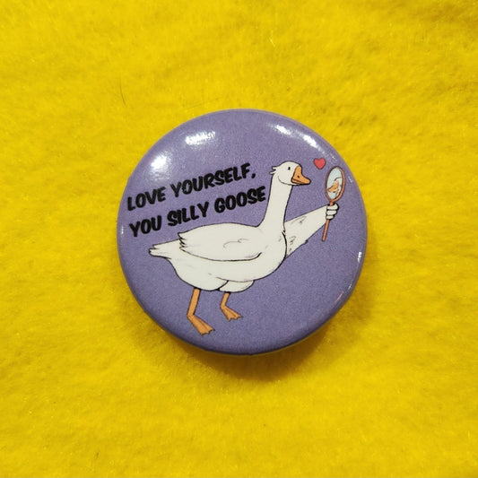 Silly Goose Button | 1.25" - Deviantkreations