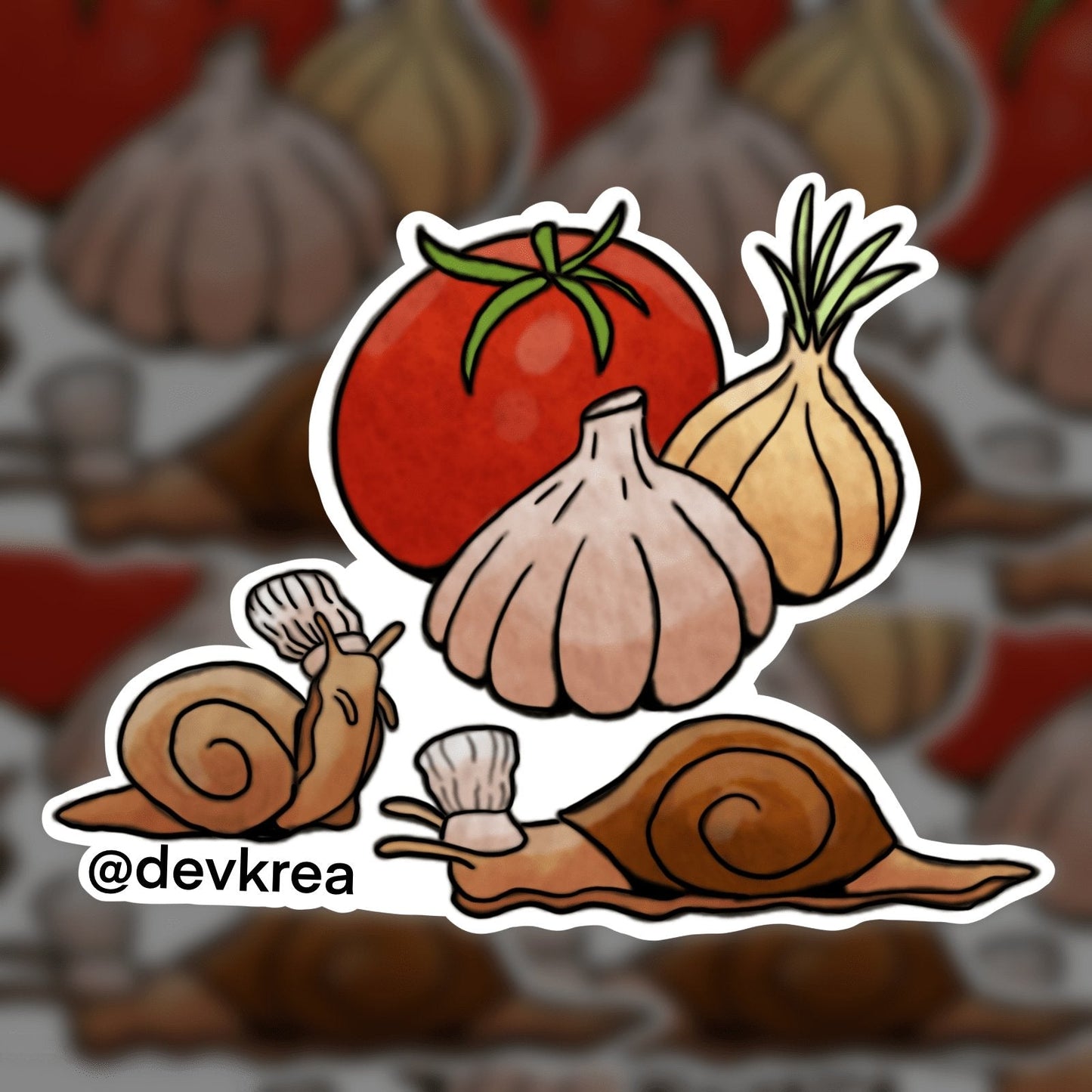 Snails Sticker | 3" | DevKrea - Deviantkreations