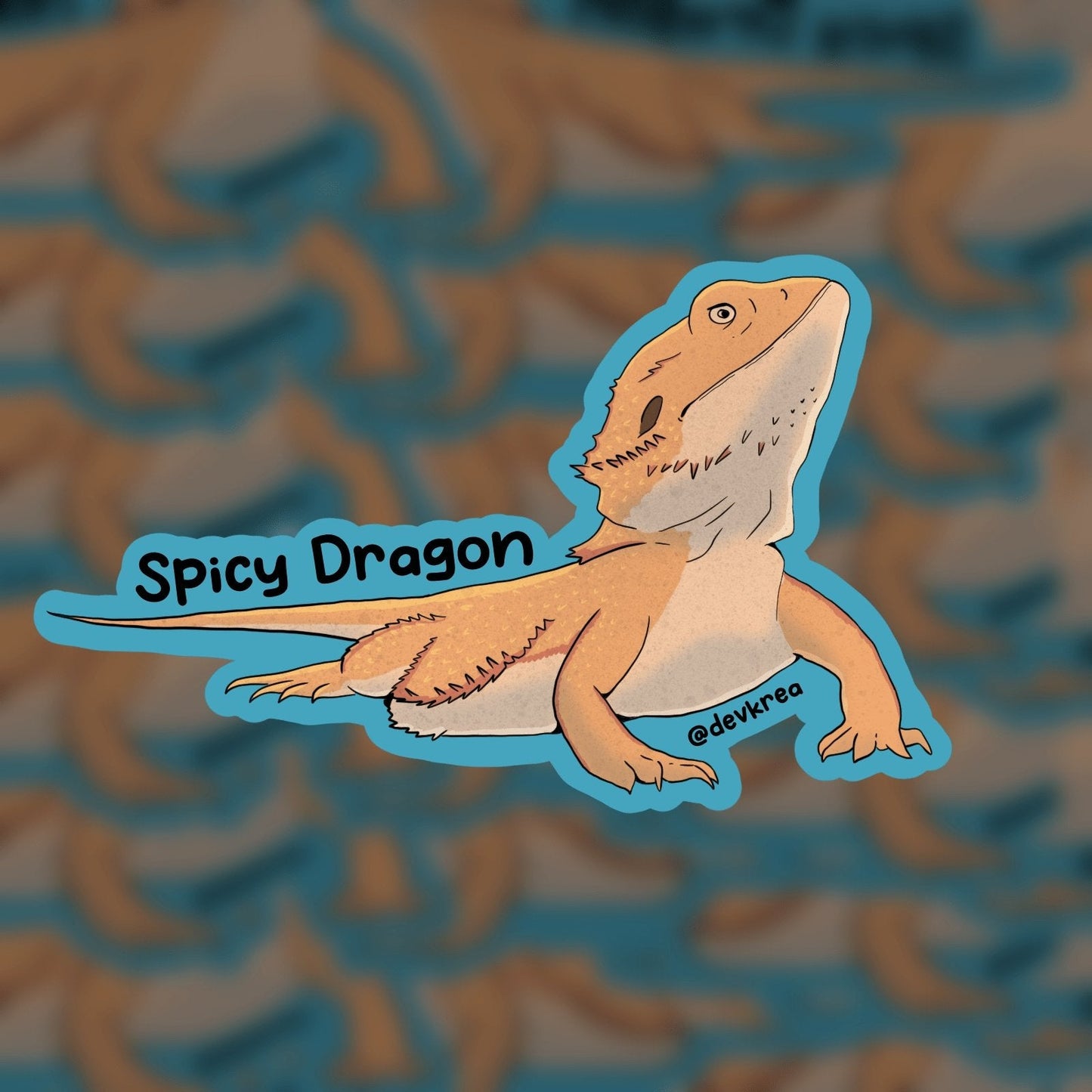 Spicy Dragon Sticker | 3" | DevKrea - Deviantkreations