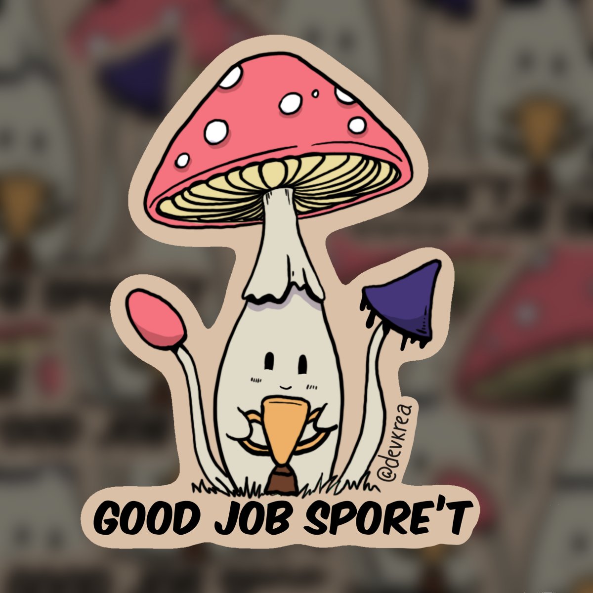 Spore't 3" Vinyl Sticker | Deviant Kreations - Deviantkreations