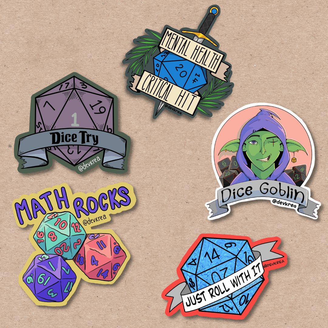 Vinyl Sticker Packs | Deviant Kreations - Deviantkreations