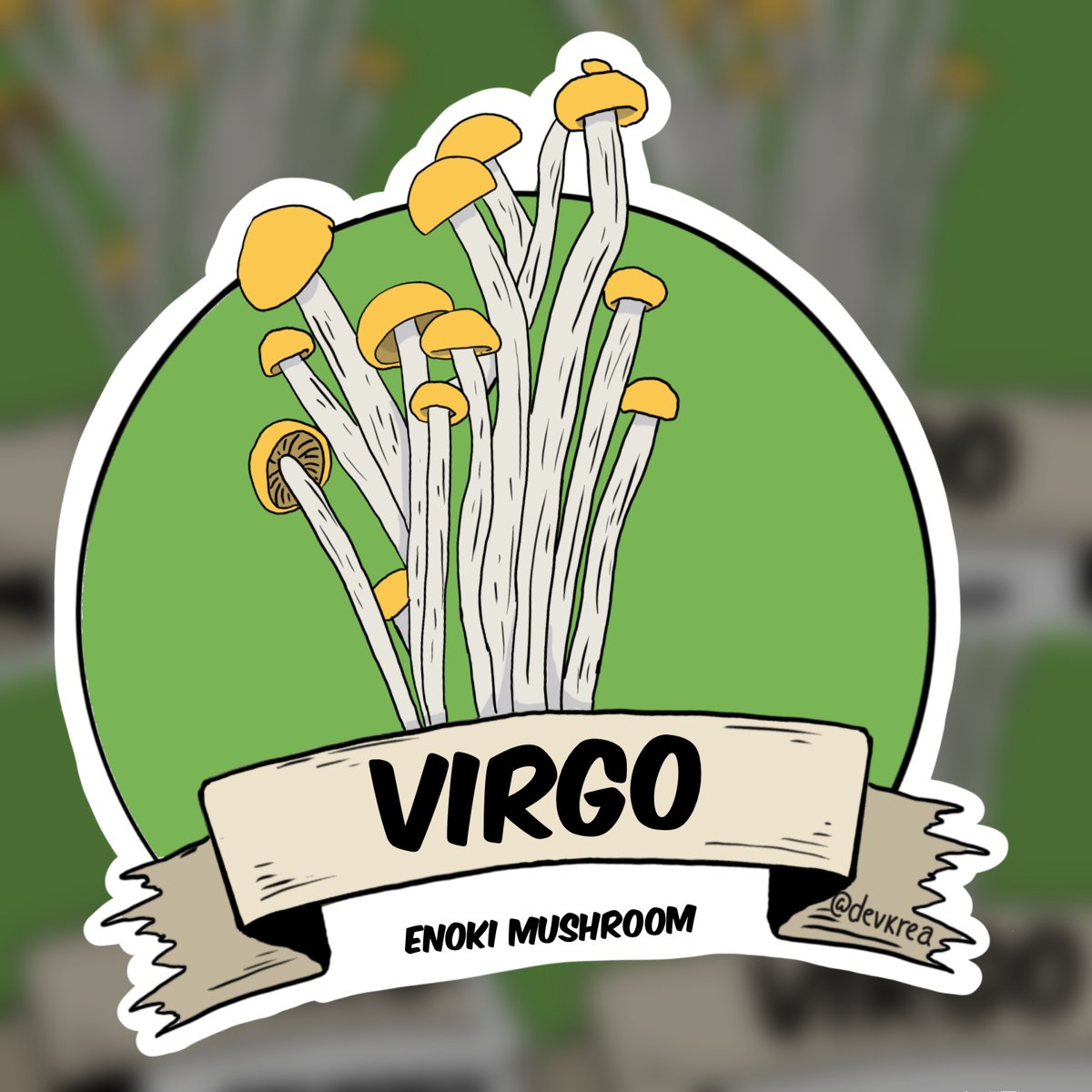 Virgo Zodiac 3" Vinyl Sticker | Deviant Kreations - Deviantkreations