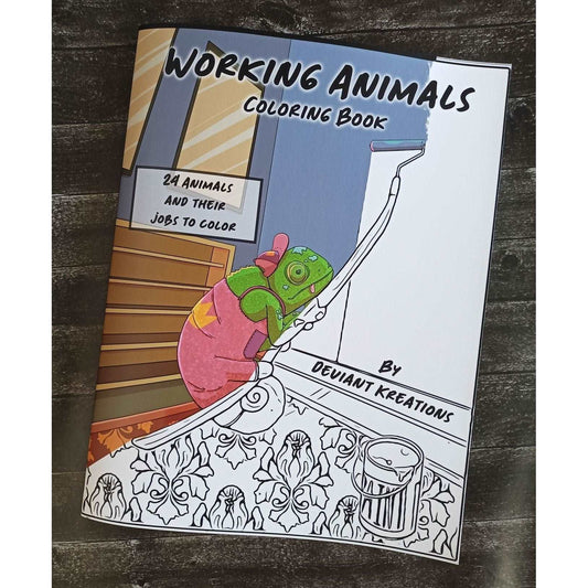 Working Animals Coloring Books - Deviantkreations